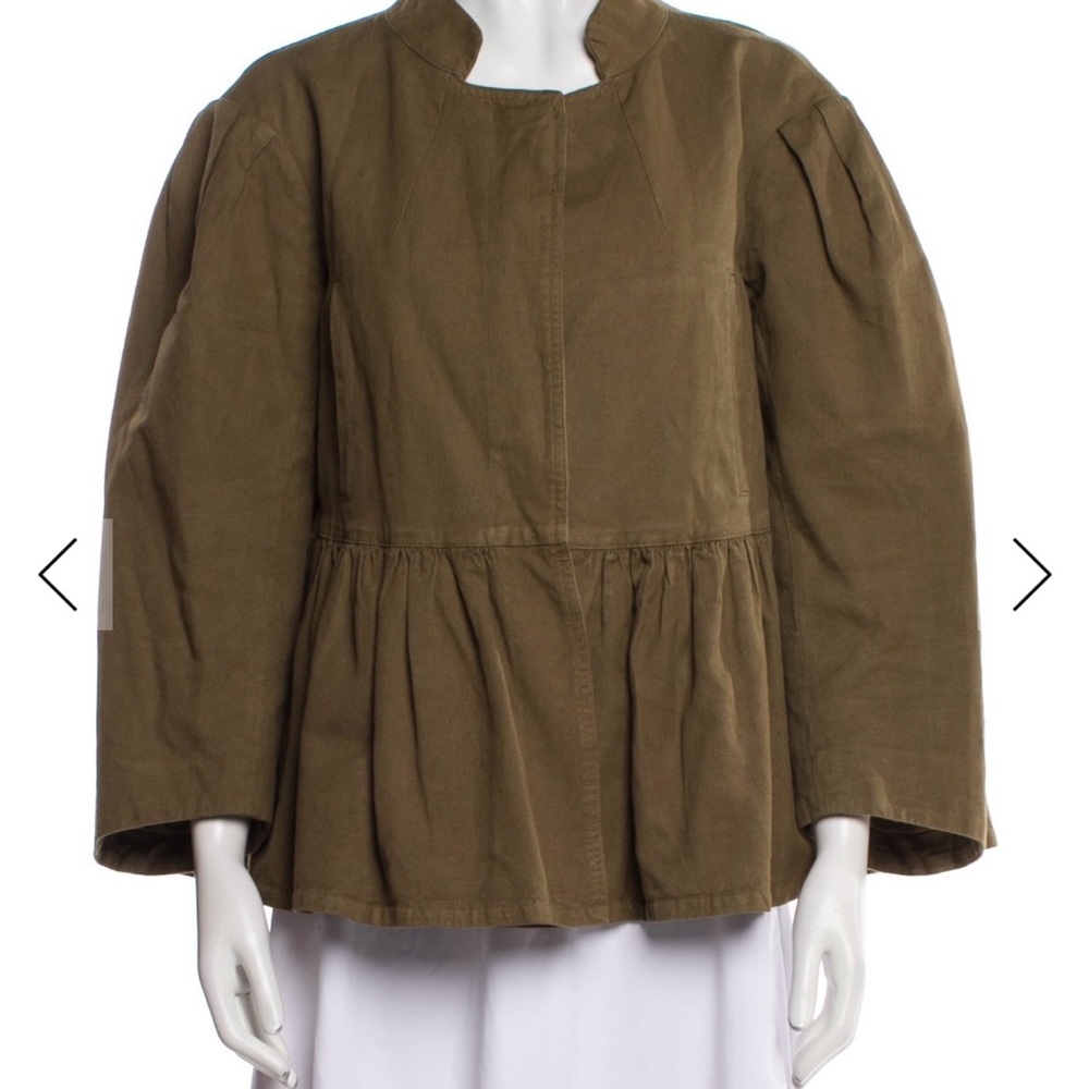 Dries Van Noten Oversized Cropped Peplum Jacket